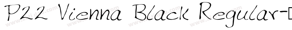 P22 Vienna Black Regular字体转换